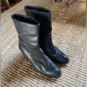 ⚜️VINTAGE ALLISTER’S BLACK LEATHER BOOTS 90’S Y2K SIZE 8.5